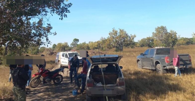 Polícia Militar detém seis pessoas suspeitas por invasão de propriedade rural