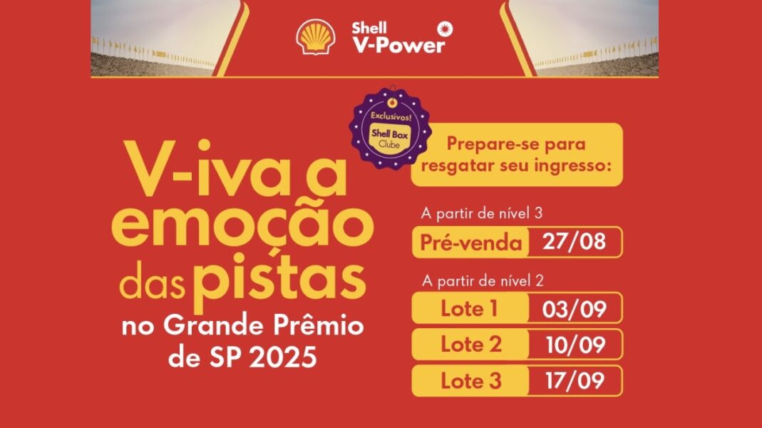 Pré-venda de ingressos para Arquibancada Shell no Grande Prêmio de São Paulo começa nesta quarta-feira