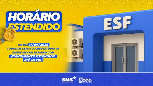 Rondonópolis | Unidades de saúde vão atender até as 20h nesta quarta-feira (17)