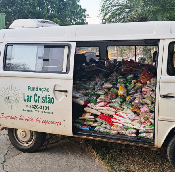Sindicato dos Produtores Rurais de Rondonópolis realiza a entrega de alimentos arrecadados durante a 51ª Exposul