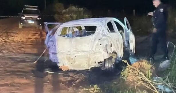 Corpo carbonizado é encontrado dentro de carro em Sinop