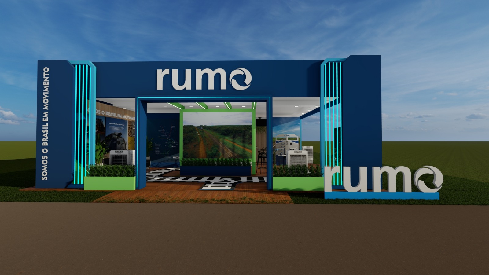 Rumo apresenta avanço dos trilhos da Ferrovia de MT em estande na Farm Show MT