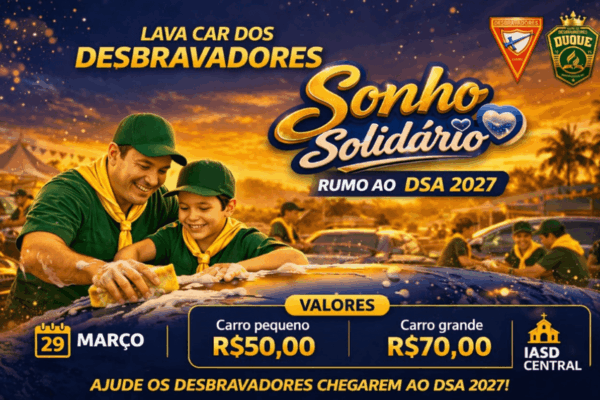 Uma ação que transforma vidas: Desbravadores de Rondonópolis se unem em projeto solidário rumo ao DSA 2027