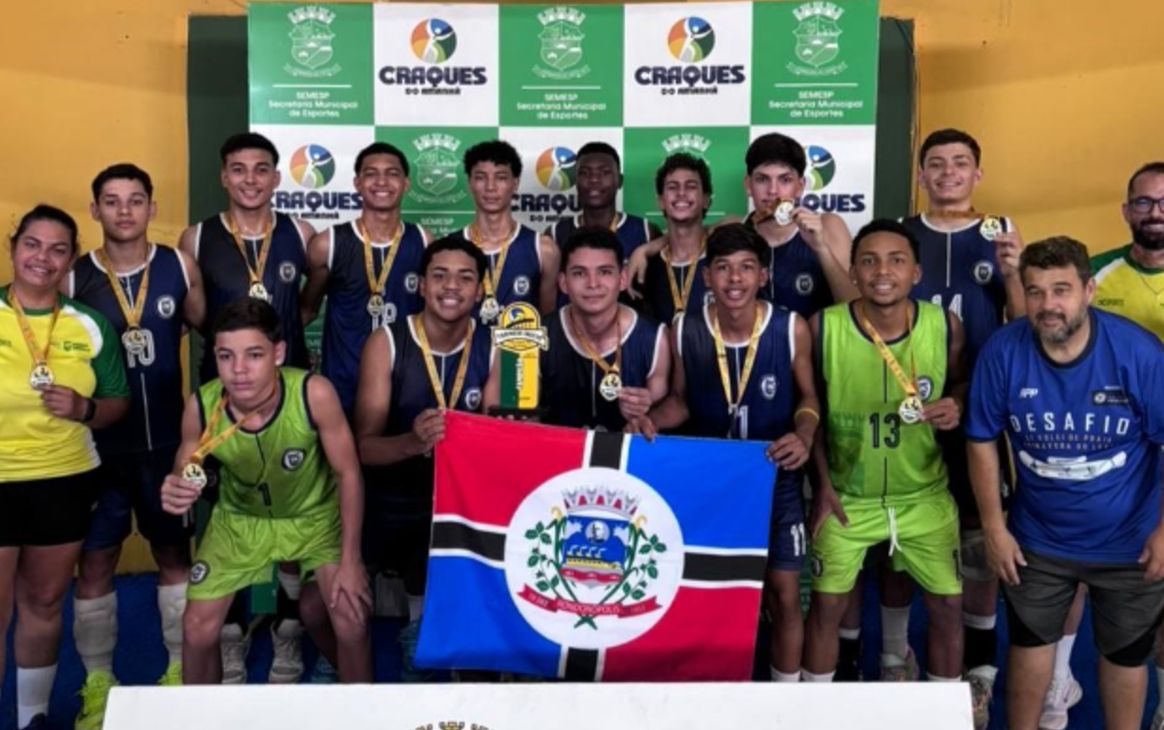 Seleção masculina de voleibol de Rondonópolis é campeã sub18