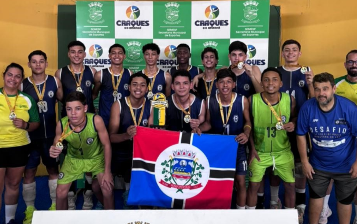 Seleção masculina de voleibol de Rondonópolis é campeã sub18