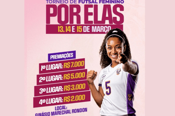 Prefeitura promove 1º Torneio Feminino de Futsal “Por Elas” em Rondonópolis