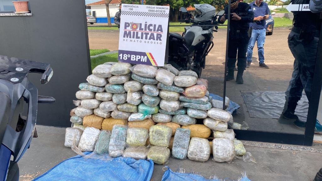 Polícia Militar apreende 229 kg de maconha e skank em Pontes e Lacerda 2