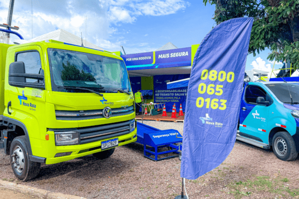 Nova Rota do Oeste reforça sinalização na BR-163 durante a Norte Show, em Sinop