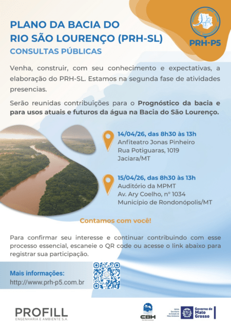 Futuro da água em Mato Grosso entra em debate: população é convocada para consultas públicas do Rio São Lourenço 2