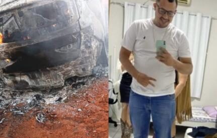Rondonópolis | Corpo carbonizado encontrado em carro pode ser de motorista de app desaparecido