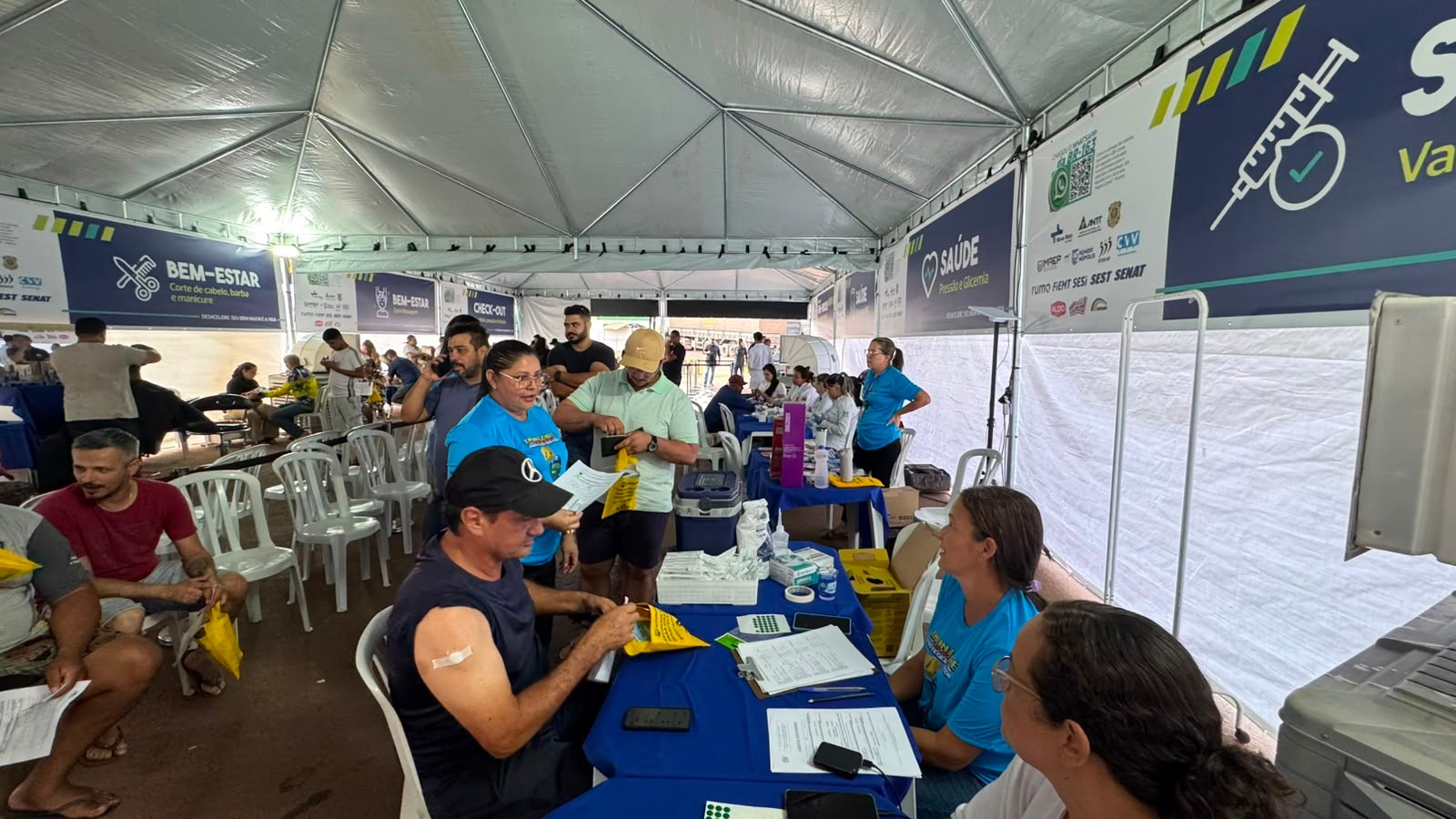 Saúde e bem-estar: trabalhadores da BR-163 recebem atendimentos gratuitos em Rondonópolis 5e844bae-a9ed-4715-86d8-3cbdf23ebe34