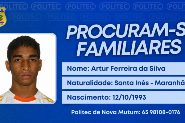 Politec procura familiares de homem vítima de homicídio em Nova Mutum