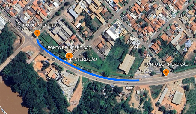 Avenida dos Estudantes será interditada por 20 dias para início das obras de viaduto em Rondonópolis av estudantes